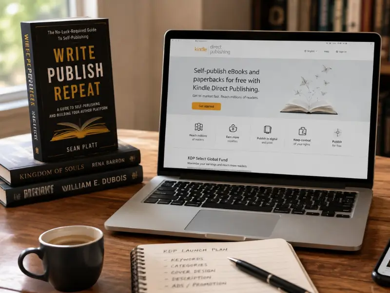 Steps to self-publish a book on Amazon Kindle Direct Publishing
