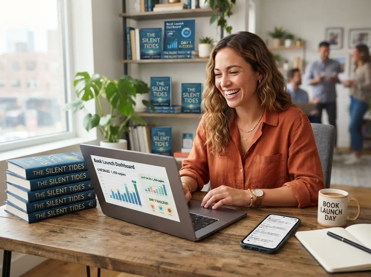 Author launching a new book strategy in a competitive niche market