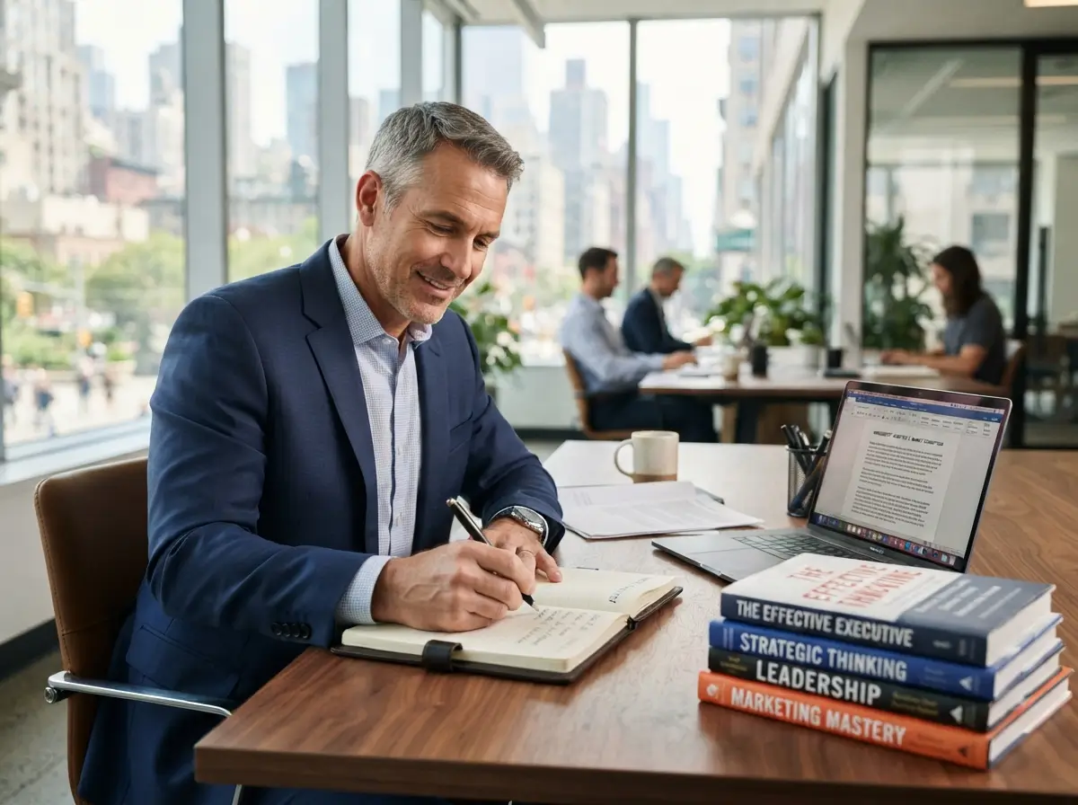 Successful author publishing an admired book to build authority and credibility